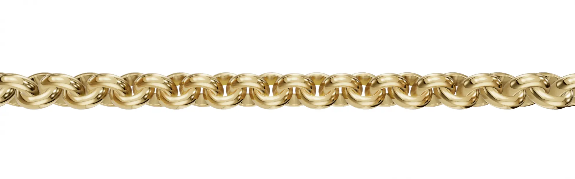Kultainen roloketju 1,5 mm 9K keltakulta HM Koru