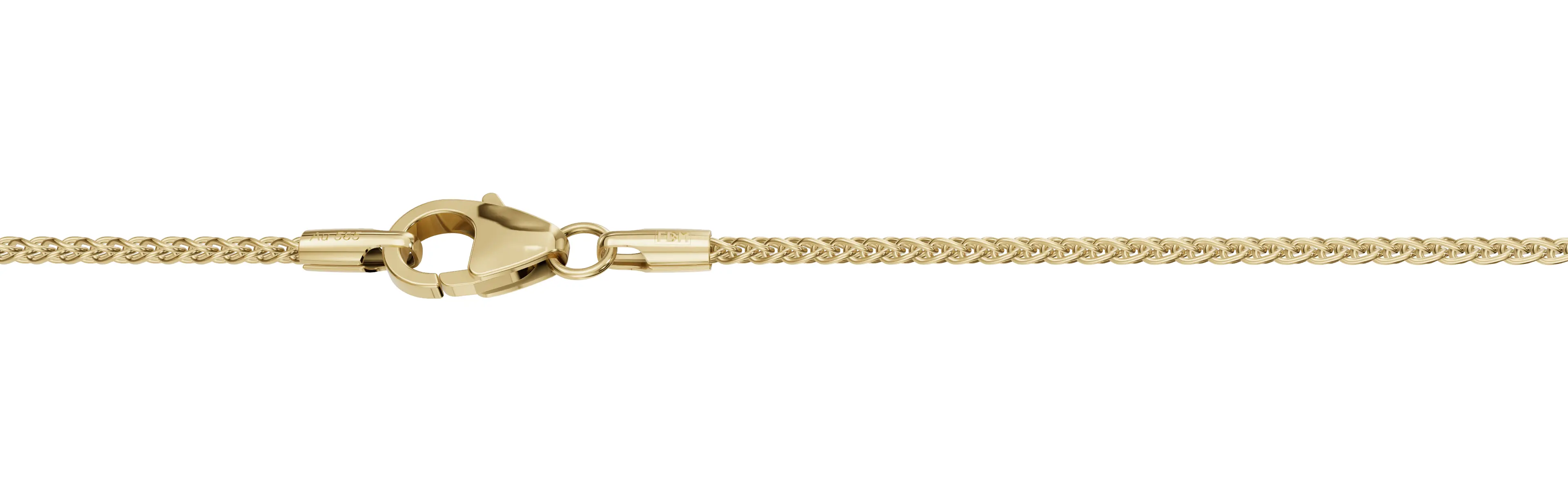 Kultainen vehnäketju 1,7 mm 14K keltakulta HM Koru