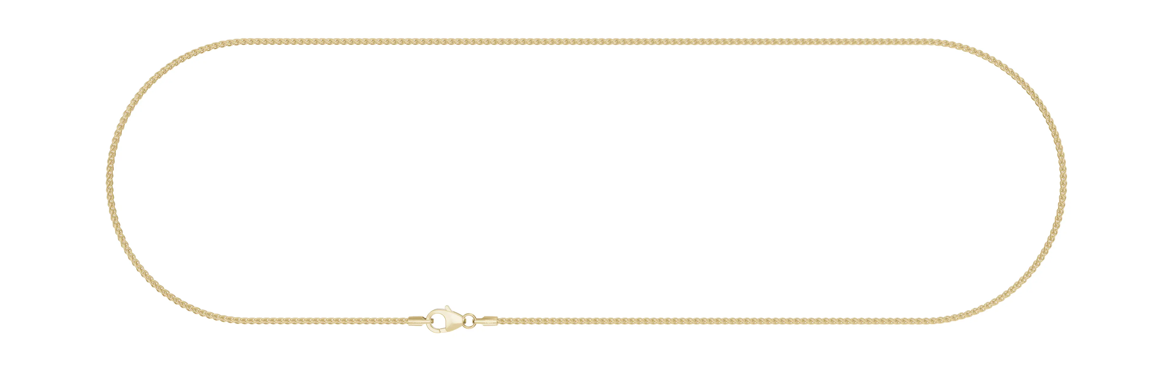 Kultainen vehnäketju 1,7 mm 14K keltakulta HM Koru