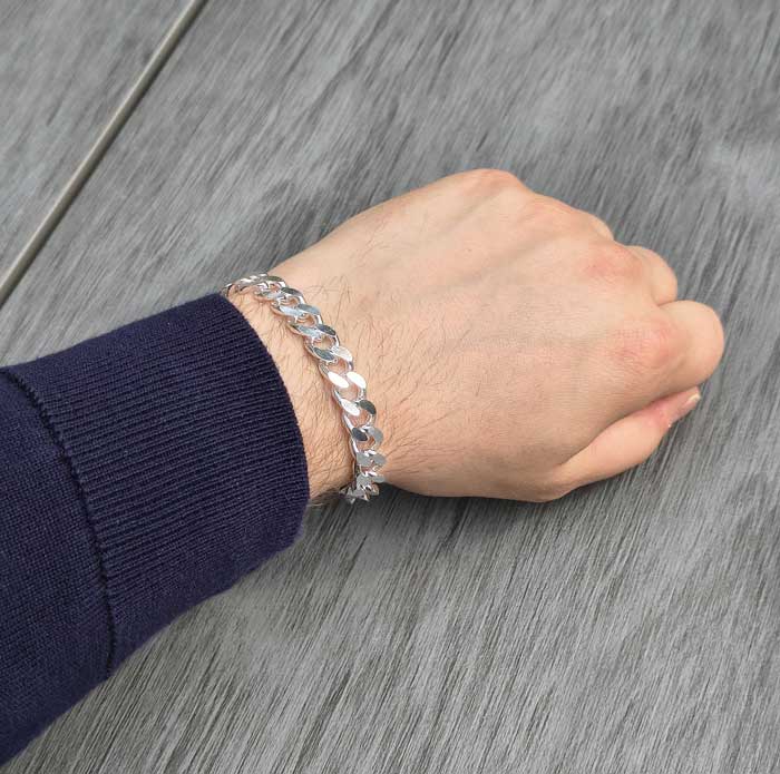 Hopeinen panssariranneketju 8,2 mm HM Koru