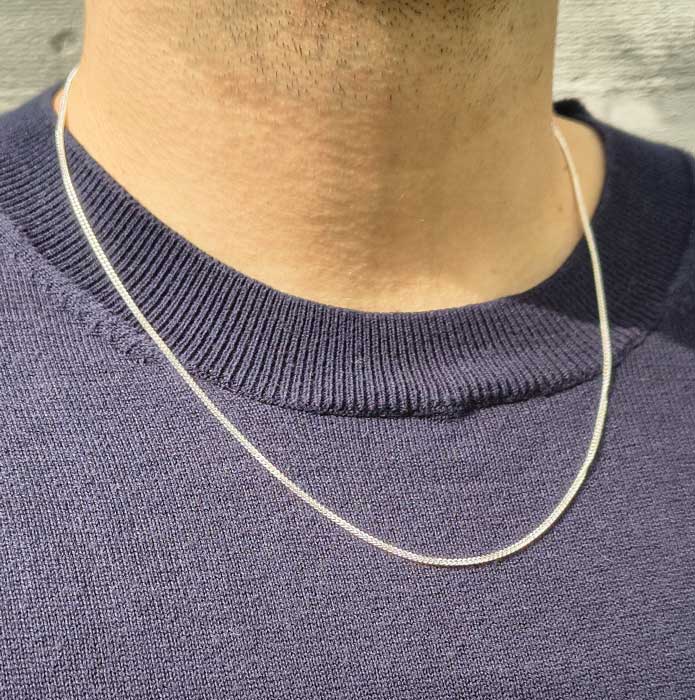 Hopeinen panssariketju 1,75 mm HM Koru