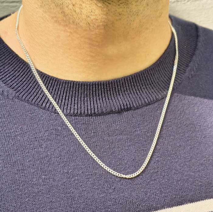 Hopeinen panssariketju 2,45 mm HM Koru