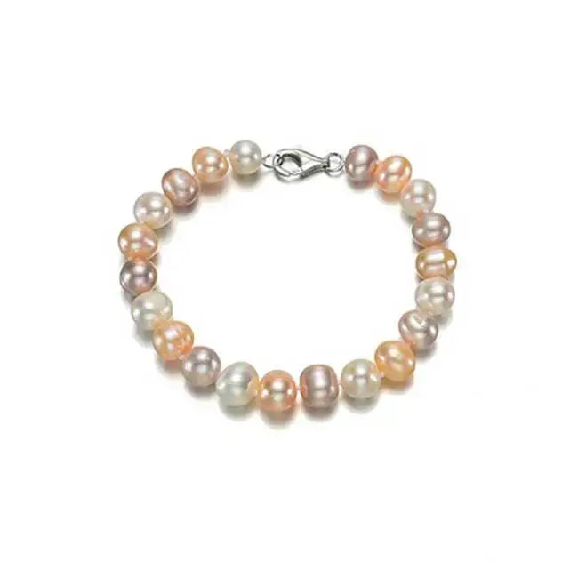 Helmirannekoru värikkäillä 9 mm helmillä - 19 cm - helmirannekoru