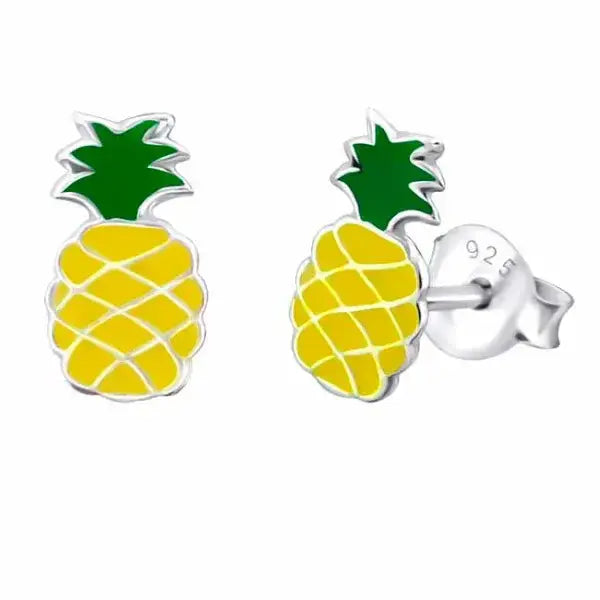 Hopeakorvakorut ananas - hopeakorvakorut