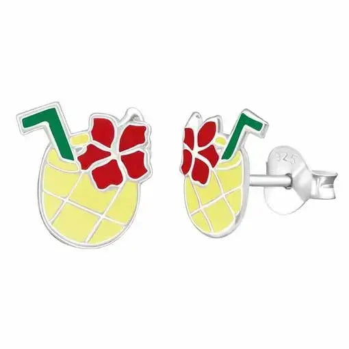 Hopeakorvakorut ananasmehu - hopeakorvakorut