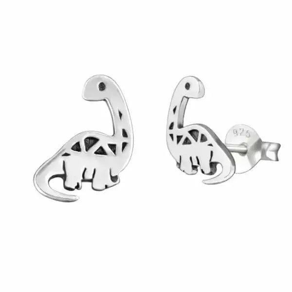 Hopeakorvakorut dinosaurus brontosaurus - hopeakorvakorut