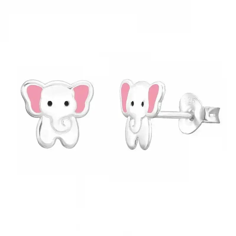 Hopeakorvakorut elefantti - hopeakorvakorut