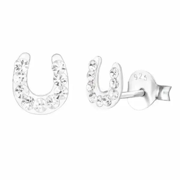 Hopeakorvakorut hevosenkengät - hopeakorvakorut