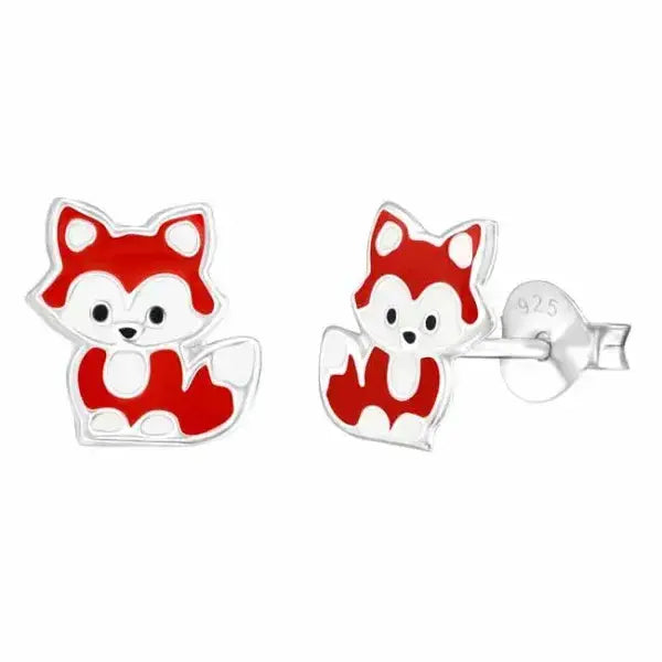 Hopeakorvakorut istuva kettu - hopeakorvakorut