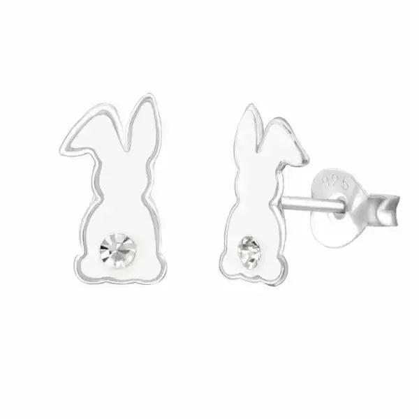 Hopeakorvakorut istuva pupu - hopeakorvakorut