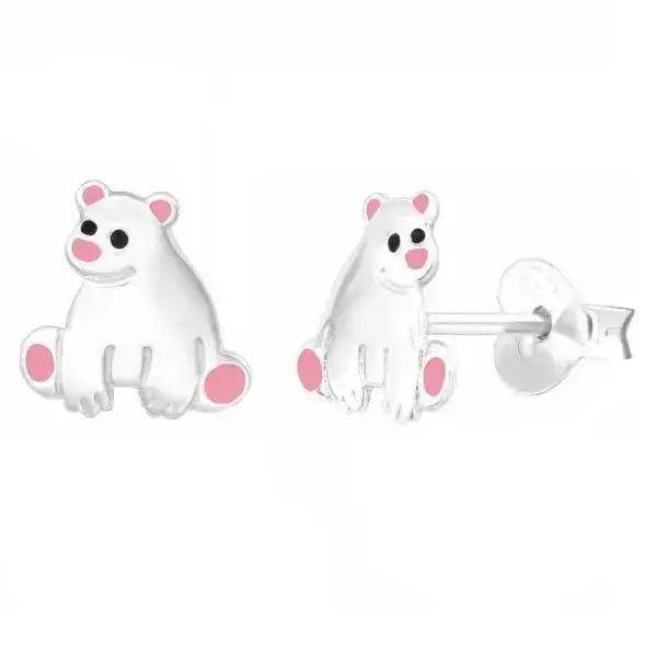 Hopeakorvakorut jääkarhu - hopeakorvakorut