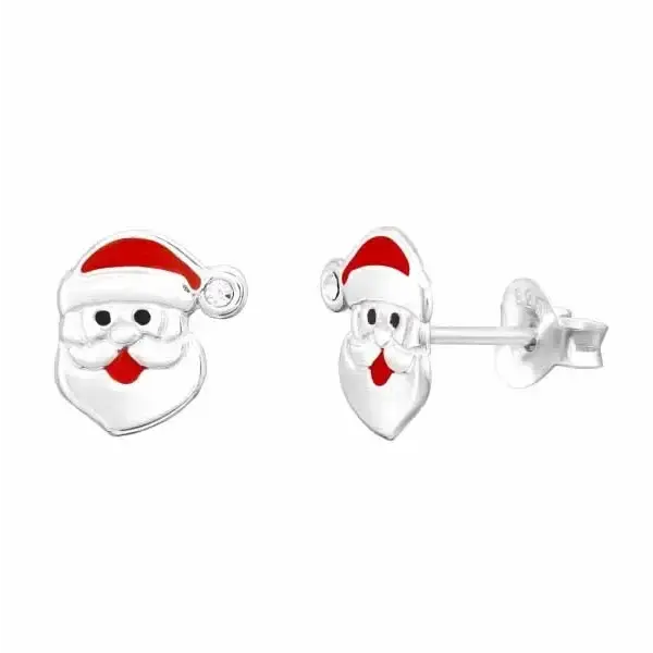 Hopeakorvakorut joulupukki - hopeakorvakorut