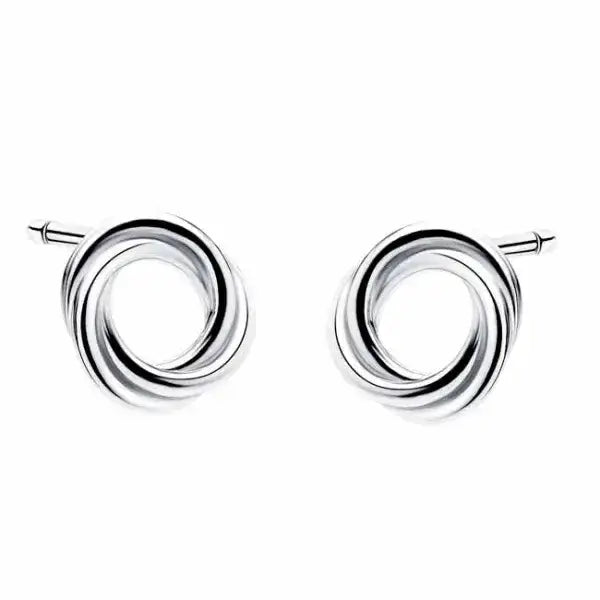Hopeakorvakorut kehä kierteet - hopeakorvakorut