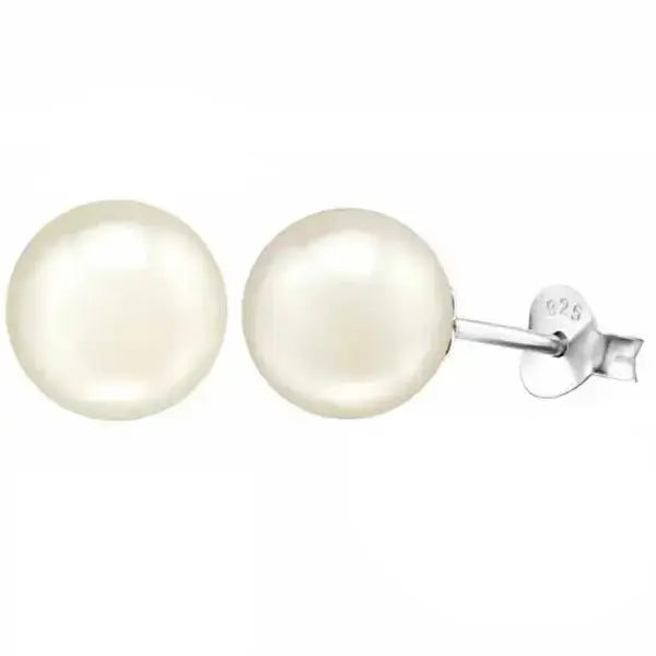 Hopeakorvakorut kerman värinen helmi - hopeakorvakorut