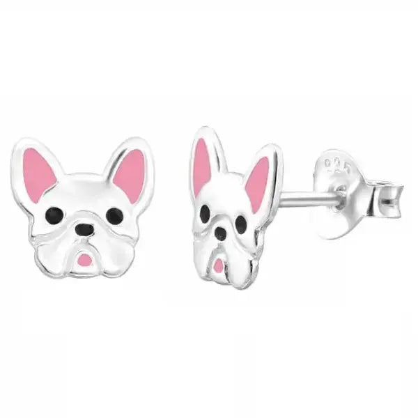 Hopeakorvakorut koira ranskanbulldoggi - hopeakorvakorut