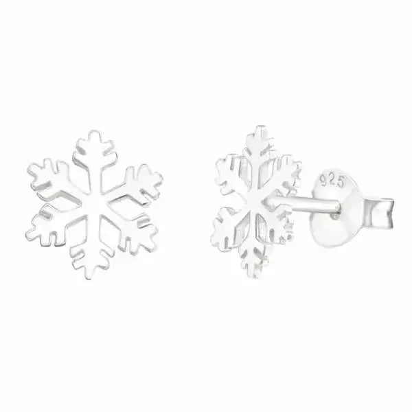 Hopeakorvakorut lumihiutale - hopeakorvakorut