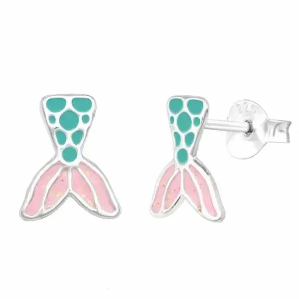 Hopeakorvakorut merenneidon pyrstö - hopeakorvakorut