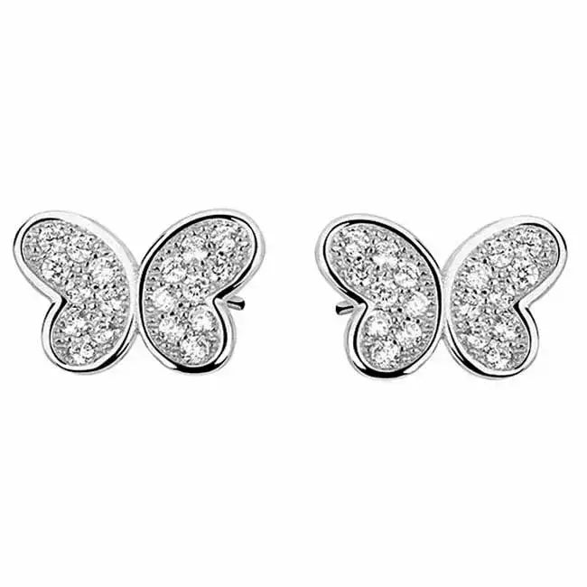 Hopeakorvakorut perhonen - hopeakorvakorut