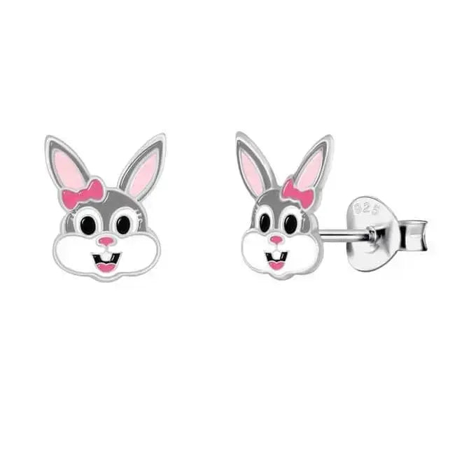 Hopeakorvakorut puput rusetilla - hopeakorvakorut