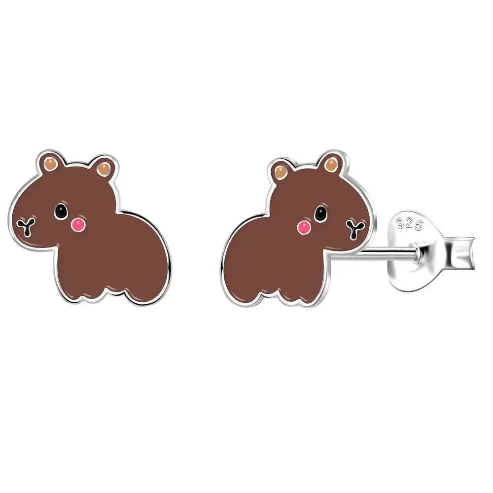 Hopeakorvakorut ruskea kapybara - hopeakorvakorut