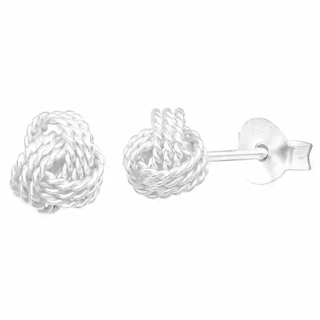 Hopeakorvakorut solmu 5 mm - hopeakorvakorut