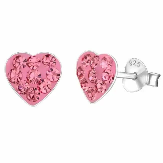 Hopeakorvakorut sydämet - hopeakorvakorut