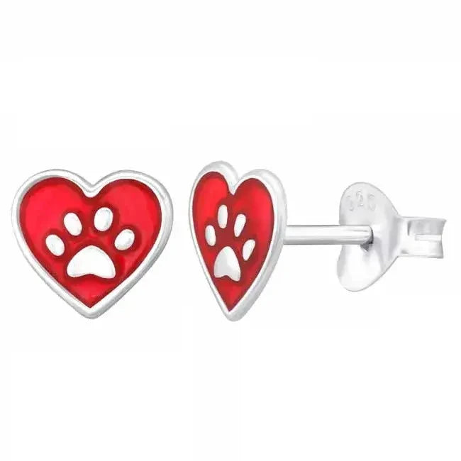 Hopeakorvakorut sydän tassu HM Koru