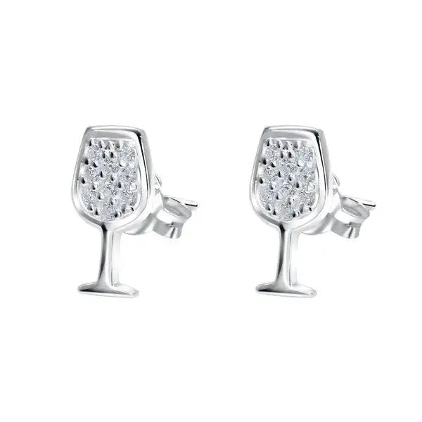 Hopeakorvakorut viinilasi - hopeakorvakorut