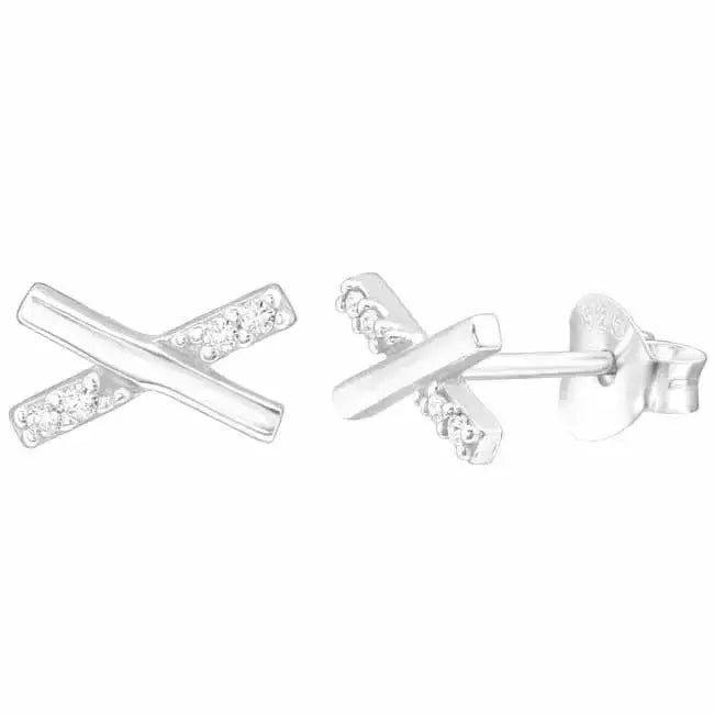 Hopeakorvakorut x zirkonit - hopeakorvakorut