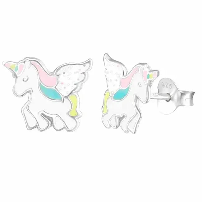 Hopeakorvakorut yksisarvinen pastellisävyt HM Koru