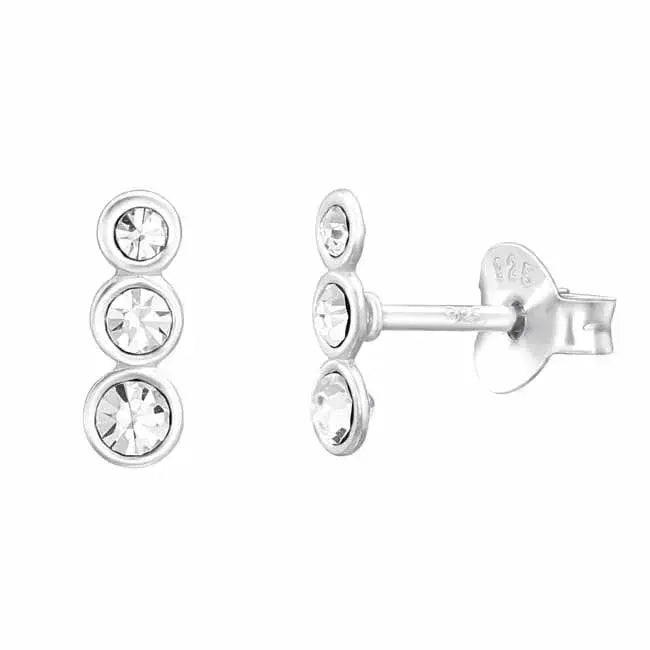 Hopeakorvakorut zirkoniakivillä - hopeakorvakorut