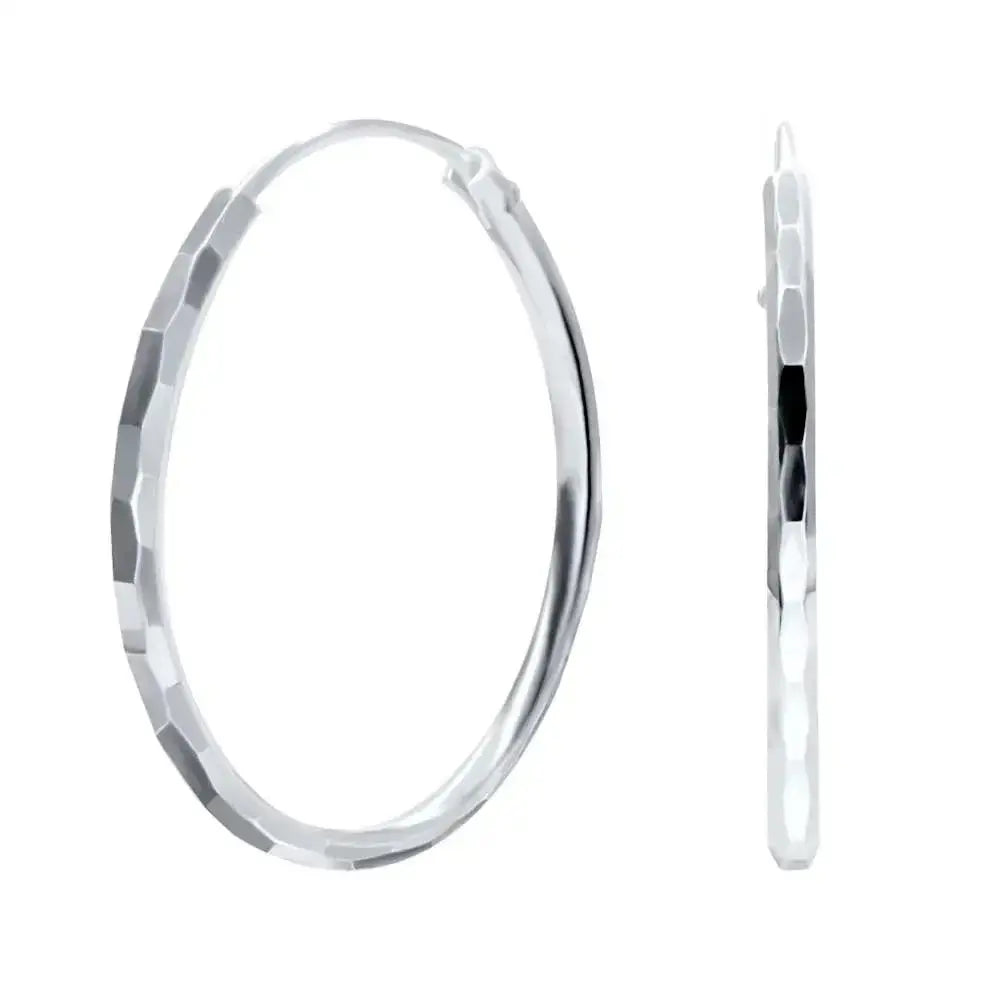 Hopeakorvarenkaat hiotut 1,2 x 18 mm - hopeakorvakorut