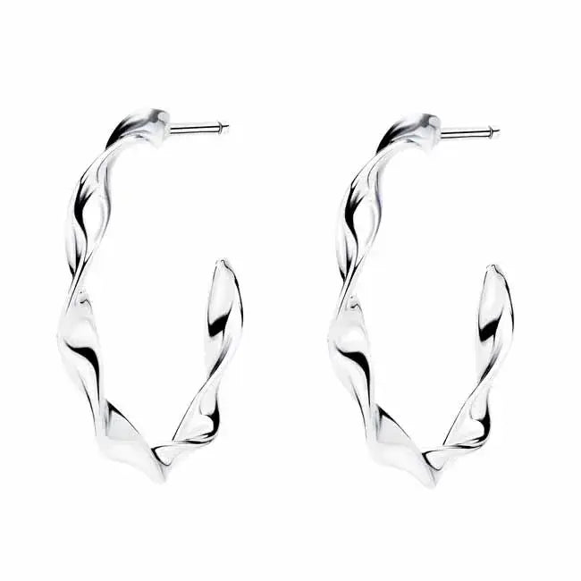 Hopeakorvarenkaat kierre - hopeakorvakorut