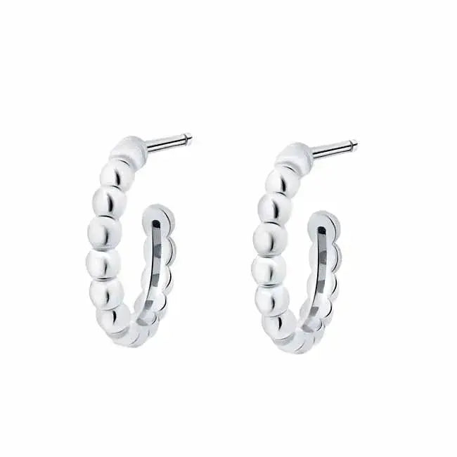 Hopeakorvarenkaat pallot - hopeakorvakorut