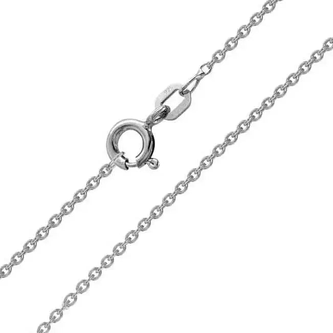 Hopeinen ankkuriketju 1,35 mm