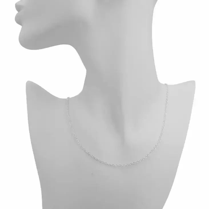 Hopeinen ankkuriketju 1,9 mm