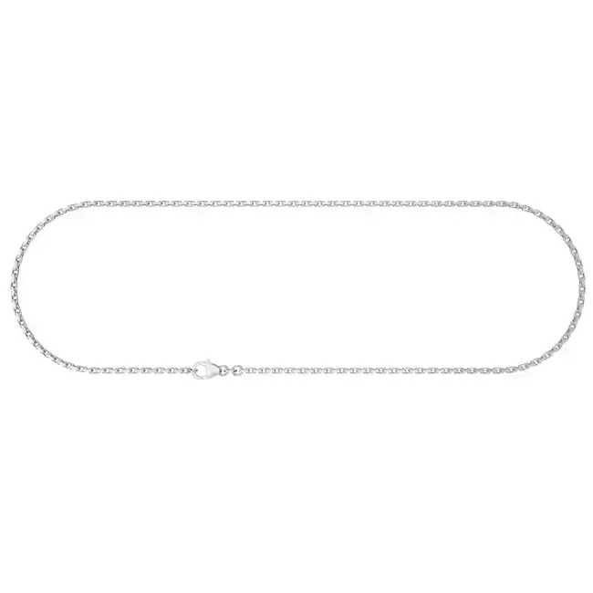 Hopeinen ankkuriketju 2,0 mm