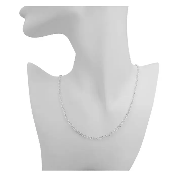 Hopeinen ankkuriketju 2,7 mm