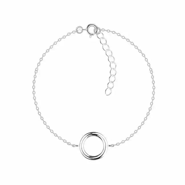 Hopeinen rannekoru kehä - hopearannekoru