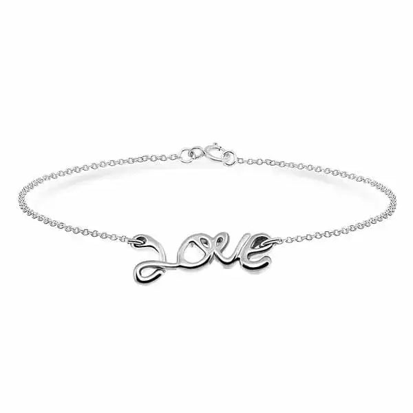 Hopeinen rannekoru love - hopearannekoru