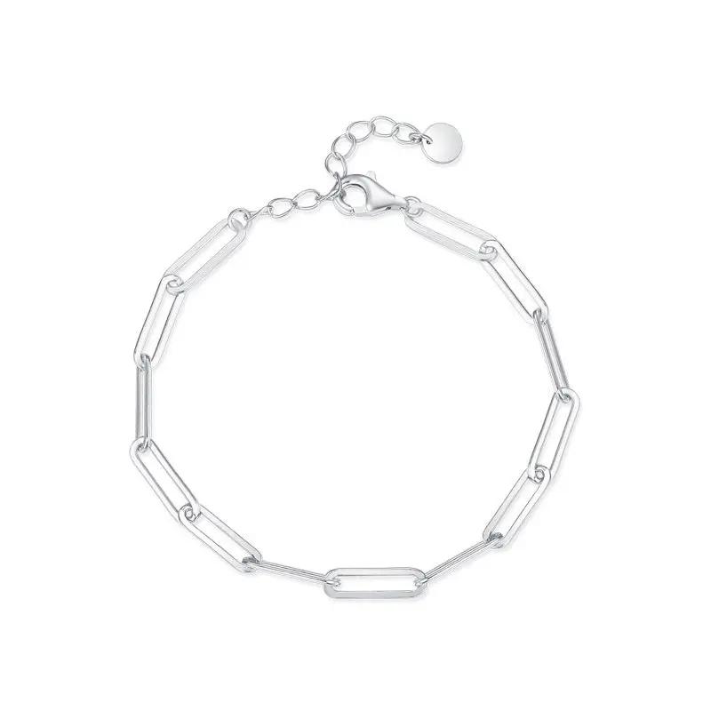 Hopeinen rannekoru silmukat HM Koru