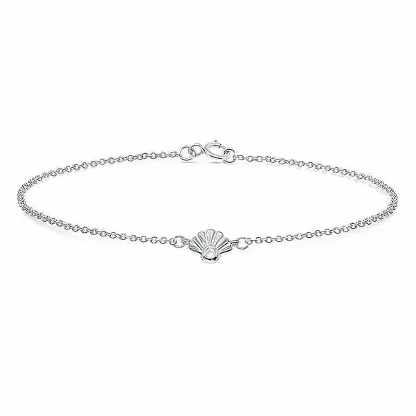 Hopeinen rannekoru simpukka - hopearannekoru