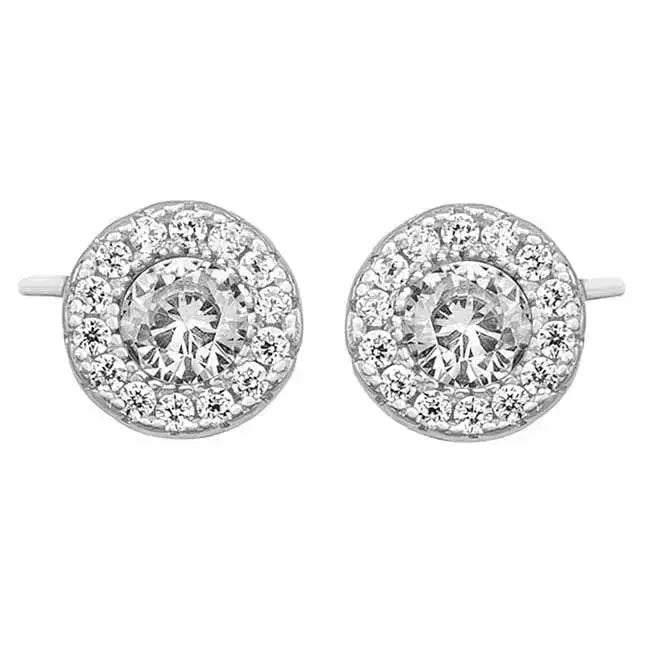 Hopeiset halo-korvakorut - hopeakorvakorut