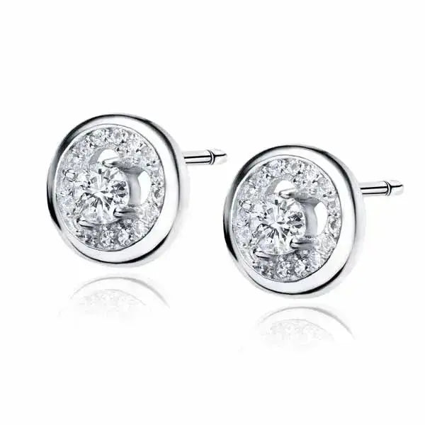 Hopeiset halo-korvakorut - hopeakorvakorut