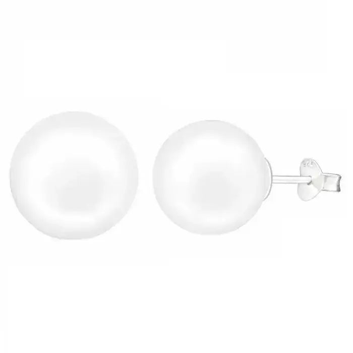 Hopeiset helmikorvakorut lasihelmi - hopeakorvakorut