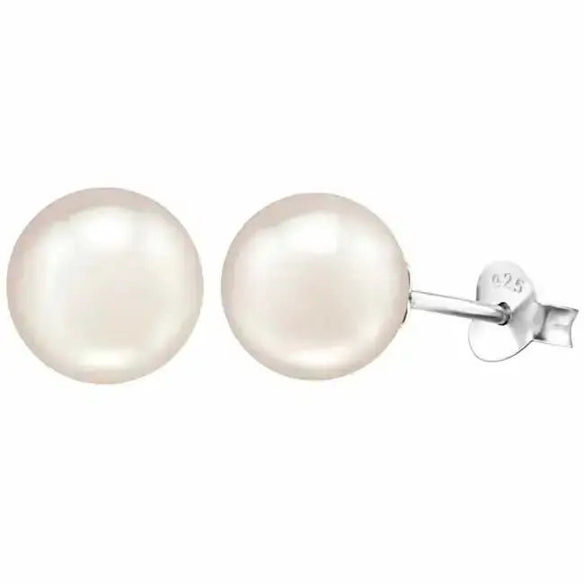 Hopeiset helmikorvakorut vaaleanpunainen - hopeakorvakorut