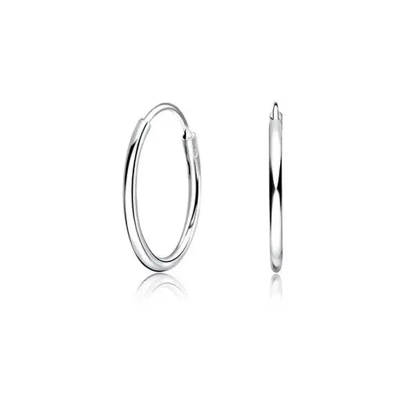 Hopeiset korvarenkaat 1,2 mm HM Koru