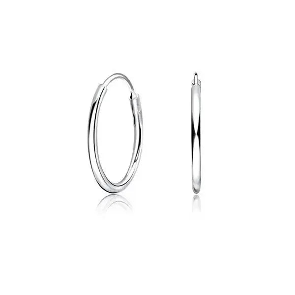 Hopeiset korvarenkaat 1,2 mm HM Koru