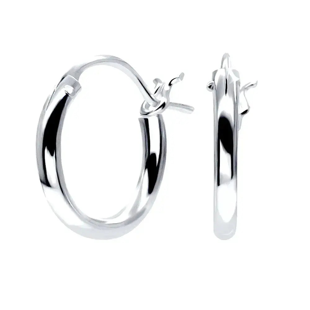 Hopeiset korvarenkaat 10 mm - hopeakorvakorut