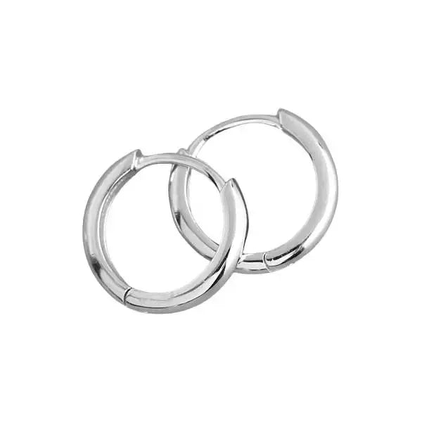 Hopeiset korvarenkaat 13,7 mm - hopeakorvakorut